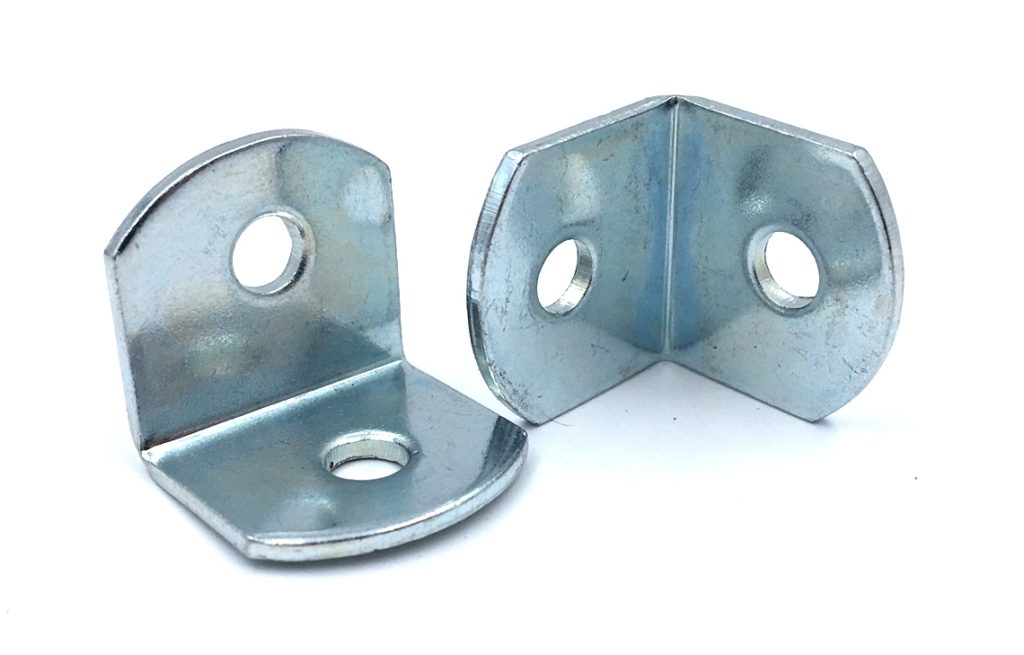 Custom Stamped L Brackets - 3/4 X 3/4 X 3/4 In Steel Zinc At .125 ...